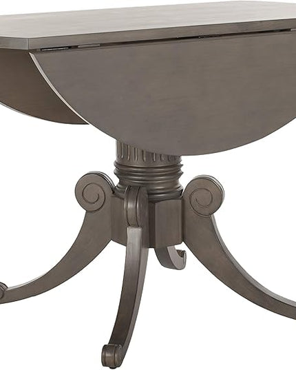Safavieh Home Forest Traditional Grey Wash Drop Leaf Dining Table - LeafyLoom