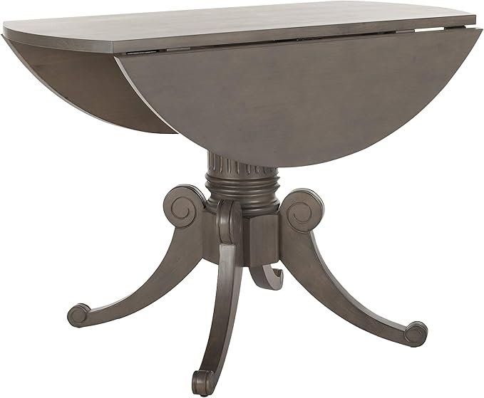 Safavieh Home Forest Traditional Grey Wash Drop Leaf Dining Table - LeafyLoom
