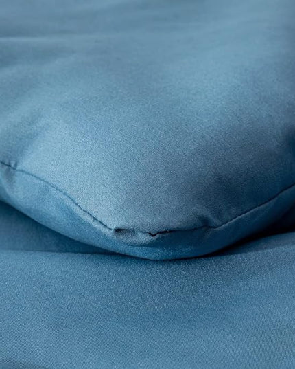 Lake Blue Comforter Set Twin Solid Blue Bedding Quilt Set Boys Bright Blue Blanket Set for Kids Teens Adult Lightweight Breathable Durable Royal Blue Comforter Set Women Bed Comforter Set - LeafyLoom