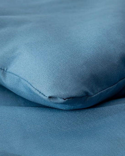 Lake Blue Comforter Set Full Solid Blue Bedding Quilt Set Boys Bright Blue Blanket Set for Kids Teens Adult Lightweight Breathable Durable Royal Blue Comforter Set Women Bed Comforter Set - LeafyLoom