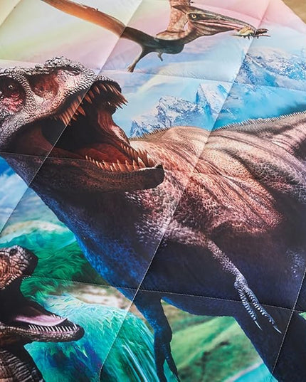 ADASMILE A & S Dinosaur Comforter Full Size for Boys Dinosaur Bedding Set for Kids 6 Pieces Dinosaur Comforter Set with Sheets Bed in A Bag T-Rex Dinosaur Comforter and Sheets Set for Home Decor - LeafyLoom