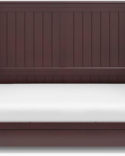Graco Hadley 5-in-1 Convertible Crib with Drawer (Espresso) – Crib with Drawer Combo, Includes Full-Size Nursery Storage Drawer, Converts from Baby Crib to Toddler Bed, Daybed and Full-Size Bed - LeafyLoom