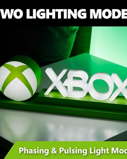 Paladone Green Xbox Icons Light, Dynamic Phasing and Pulsing Light Modes, Officially Licensed Gaming Setup Accessories, 11.8" - LeafyLoom