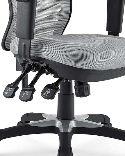 Modway EEI-757-GRY Articulate Ergonomic Mesh Office Chair in Gray - LeafyLoom
