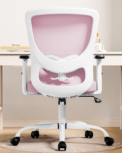 Office Chair, Ergonomic Desk Chair with Adjustable High Back, Breathable Mesh Computer Chair with Adjustable Armrests, Rolling Swivel Comfy Task Chairs, Executive Chair for Home Office - LeafyLoom