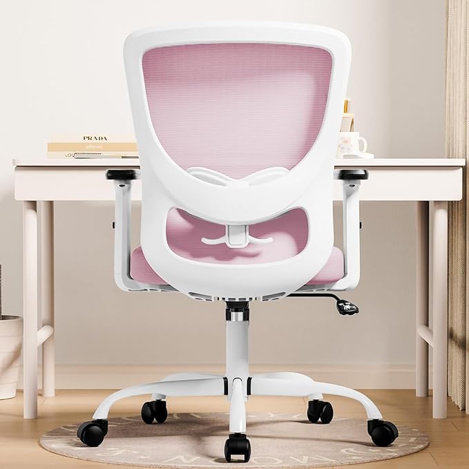 Office Chair, Ergonomic Desk Chair with Adjustable High Back, Breathable Mesh Computer Chair with Adjustable Armrests, Rolling Swivel Comfy Task Chairs, Executive Chair for Home Office - LeafyLoom