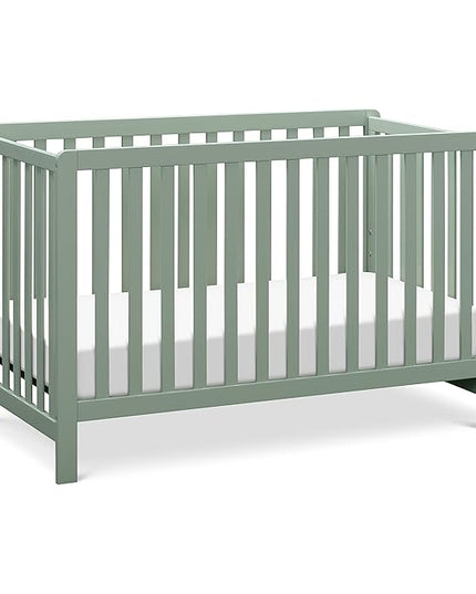 Carter's by DaVinci Colby 4-in-1 Low-Profile Convertible Crib in Light Sage, Greenguard Gold Certified - LeafyLoom