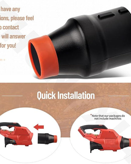 Car Drying Nozzle for Milwaukee M18 Fuel Single Battery 2724-20 2728-20 M18 Leaf Blowers, Car Drying Nozzle for Milwaukee Leaf Blowers with Red Soft Tip Cover - LeafyLoom