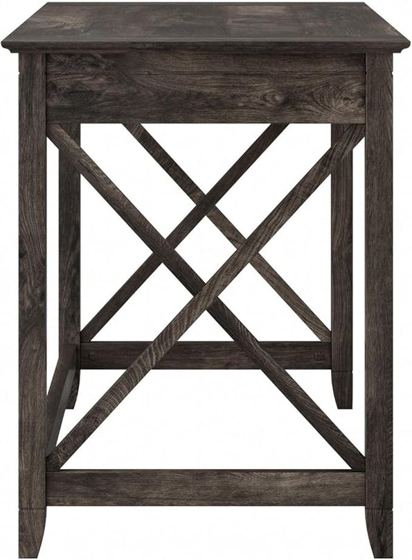 Bush Furniture Key West 48W Writing Desk in Dark Gray Hickory - LeafyLoom