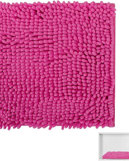 Locker Rug school girl rugs Carpet Chenille 100% Microfiber Locker Carpet with Non Skid Backing Locker Decorations (Rose Red, 12X12) - LeafyLoom