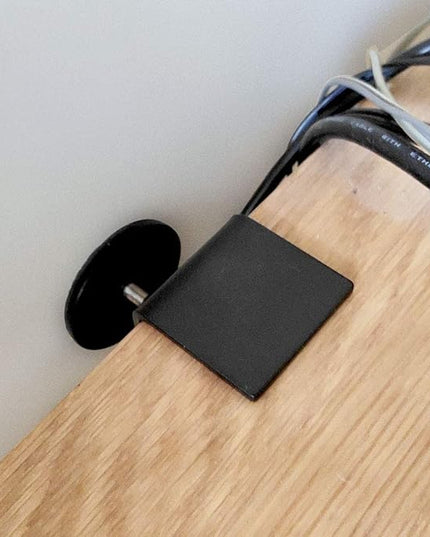 2 pcs Desk Table Wall Adjustable Protective Spacer, Desk Table Tops Wall Spacer (Black) - LeafyLoom