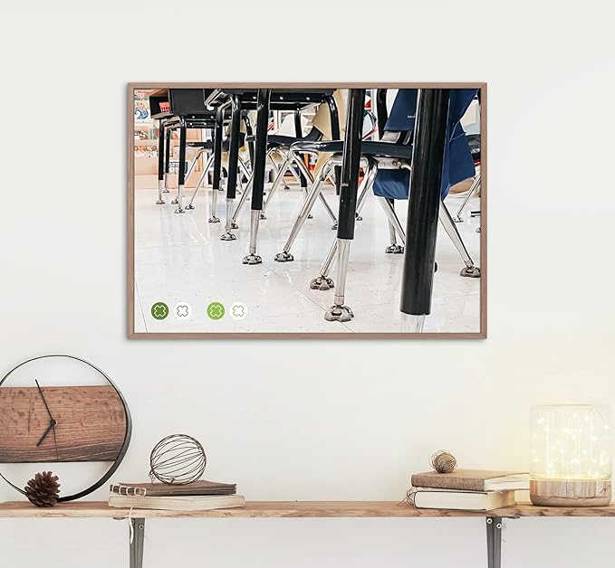 Chair Glide [48 Count] Made in The USA | Noise Cancelling Long Lasting Floor Protection | Heavy Duty Breathable Latex-Free Anti-Rust Design | Easy to Apply Teacher Classroom Supplies - LeafyLoom