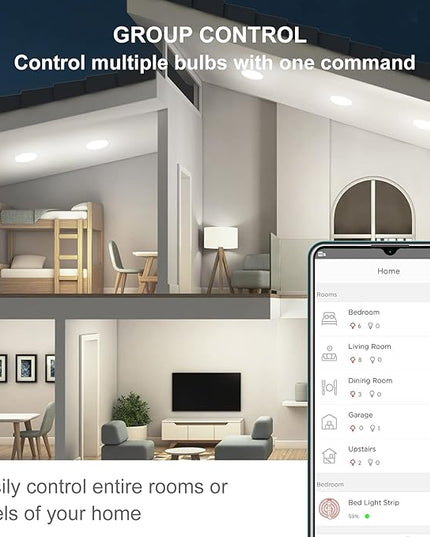 Sengled BR30 Smart Light Bulb, Updated FFS WiFi Led Flood Light Bulbs, Smart Bulbs That Works with Alexa, Google Assistant, E26 Daylight,60W Equivalent, 650LM, 2.4GHz WiFi Only, No Hub Required, 2Pack Sengled