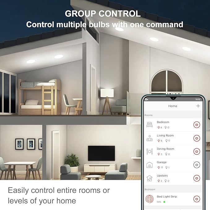 Sengled BR30 Smart Light Bulb, Updated FFS WiFi Led Flood Light Bulbs, Smart Bulbs That Works with Alexa, Google Assistant, E26 Daylight,60W Equivalent, 650LM, 2.4GHz WiFi Only, No Hub Required, 2Pack Sengled