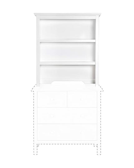 DaVinci Autumn Bookcase/Hutch in White - LeafyLoom