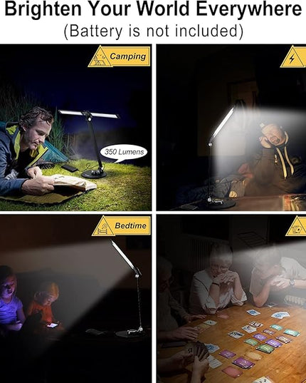 NUNET LED Desk Lamps for Home Office,Piano Lamp for Upright Piano,NULED Rotatable Aluminum Desk Lamp with USB Charging Port,Eye-Caring Reading Light/3 Lighting Modes/Brightness diammable Lamp,Silver - LeafyLoom