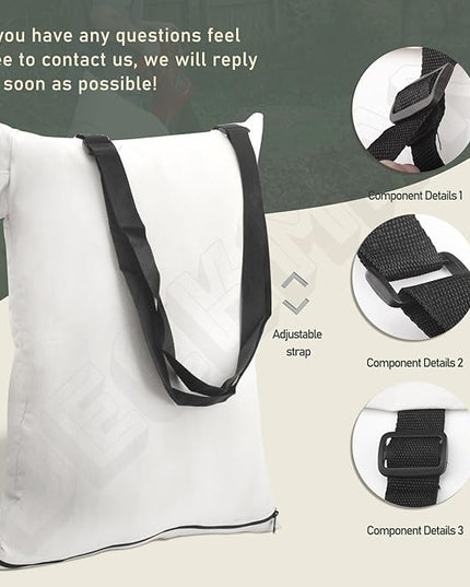 DECKMAN Blower Debris Vacuum Bag/Leaf Blower Vac Bag Compatible with Portland 12 Amp 3-in-1 Electric Blower Vacuum Mulcher 62337 - LeafyLoom