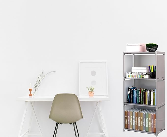 3,4,5-Tier Cube Storage Shelf or Organizer | Can be Used as Bookshelf, Bookcase, Closet, Pantry Shelves and Many More (3-Tier) - LeafyLoom