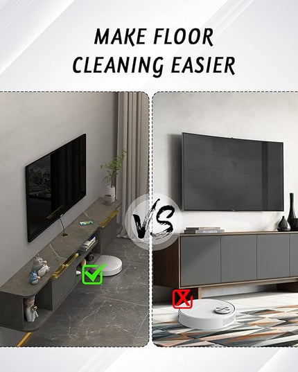 Pmnianhua Floating TV Stand with 2 Drawers,63'' Wall Mounted Floating TV Shelf,Floating Shelf for Under TV,Floating TV Unit with Storage for Bedroom Living Room(Grey) - LeafyLoom