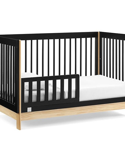 GAP babyGap Tate 4-in-1 Convertible Crib - Greenguard Gold Certified, Ebony/Natural - LeafyLoom