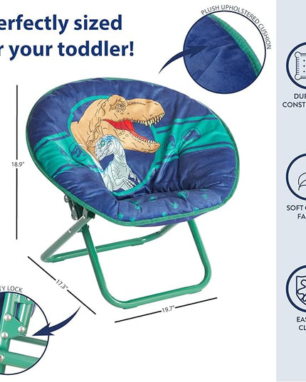 Idea Nuova Jurassic World Toddler Saucer Chair - LeafyLoom