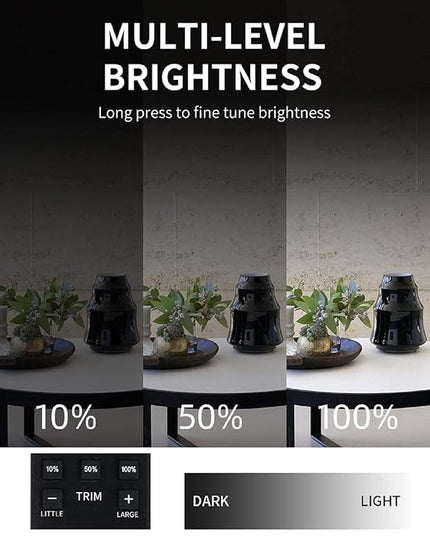 LED Desk Lamp, Adjustable Table Lamp Light with Remote Control, Eye-Caring Dimmable Office Lamp with 2 USB Charging Ports, 4 AC Power Outlets, Phone Stand, Multi Brightness Levels White - LeafyLoom