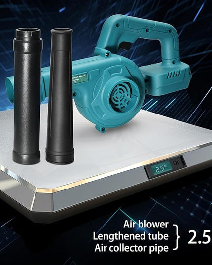 Yard Blowers Battery Powered Cordless Air Blower Battery Operated Blowers for Lawn Care Sopladora De Hojas Lawn Blower +Lengthen Tube(Naked Tool,No Battery Included) - LeafyLoom