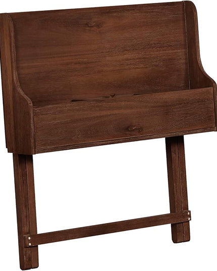 Linon Mable Folding Desk, Walnut - LeafyLoom