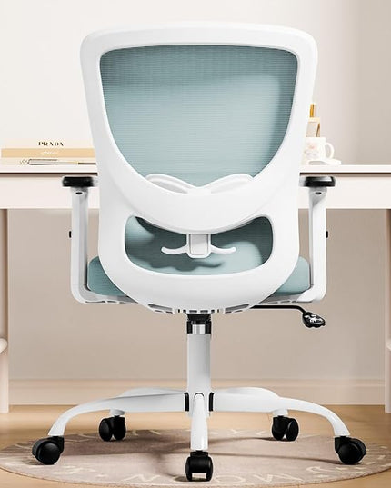 Office Chair, Ergonomic Desk Chair with Adjustable High Back, Breathable Mesh Computer Chair with Adjustable Armrests, Rolling Swivel Comfy Task Chairs, Executive Chair for Home Office - LeafyLoom