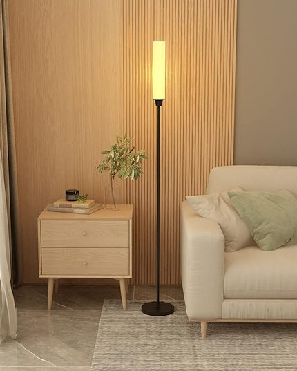 Remote Control Floor lamp,Bright Floor Lamps for Bedroom、Living Room，Stepless Adjustable 3000K-6000K Colors and 10-100% Brightness Remote Control Lamps,Standing Lights for Living Room (Black) - LeafyLoom