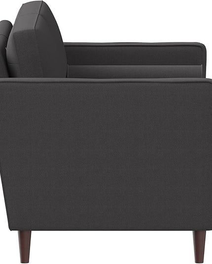 LifeStyle Solutions Arm chair, 39.8" W x 31.1" D x 33.5" H, Heather Grey - LeafyLoom