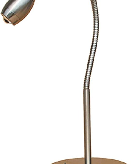 202071-15 Adjustable Beam LED Desk Lamp, 8.47" x 5.9" x 19.5", Brushed Nickel - LeafyLoom