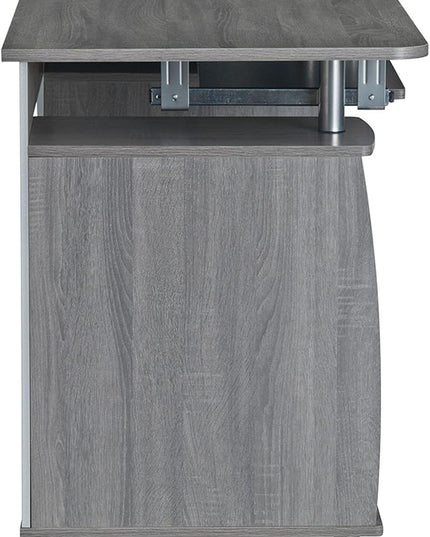 Techni Mobili Small Computer Desk in Gray - LeafyLoom