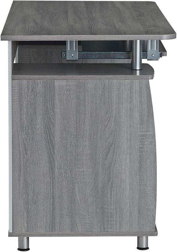 Techni Mobili Small Computer Desk in Gray - LeafyLoom