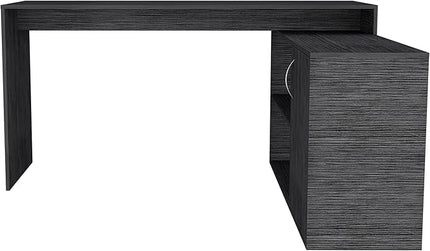 NicBex Kimberly-DW-00042-LWJ Home Office Desks, 45.86"x59.64"x30.11", Gray - LeafyLoom