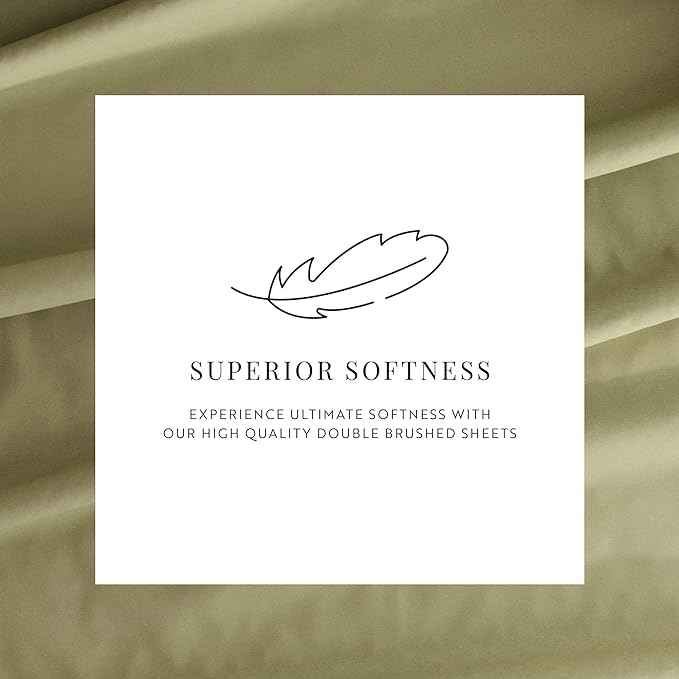 Linen Market Bed Sheets for King Size Bed (Sage) - Sleep Better Than Ever with These Soft and Cooling King Sheets - Deep Pocket Fits 16" Thick Beds - 4 Piece King Sheet Set - LeafyLoom