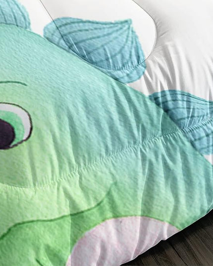 CVHOUSE Dinosaur Bedding Set,Dinosaur Comforter,Dinosaur Comforter Set Queen,Microfiber Quilt Set with 1 Comforter and 2 Pillow Cases- 3 Piece - LeafyLoom