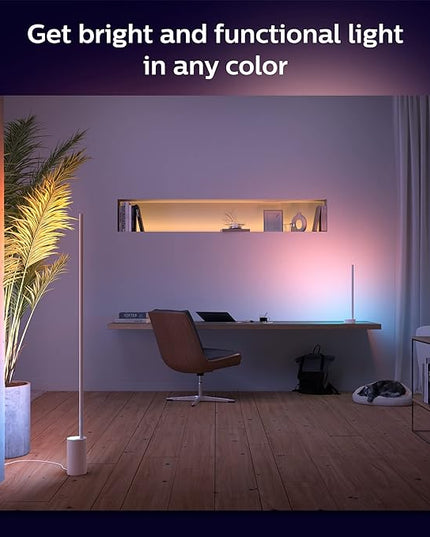 Philips Hue Signe Smart Table Lamp, White - White and Color Ambiance LED Color-Changing Light - 2 Pack - Control with Hue App - Compatible with Alexa, Google Assistant, and Apple Homekit - LeafyLoom
