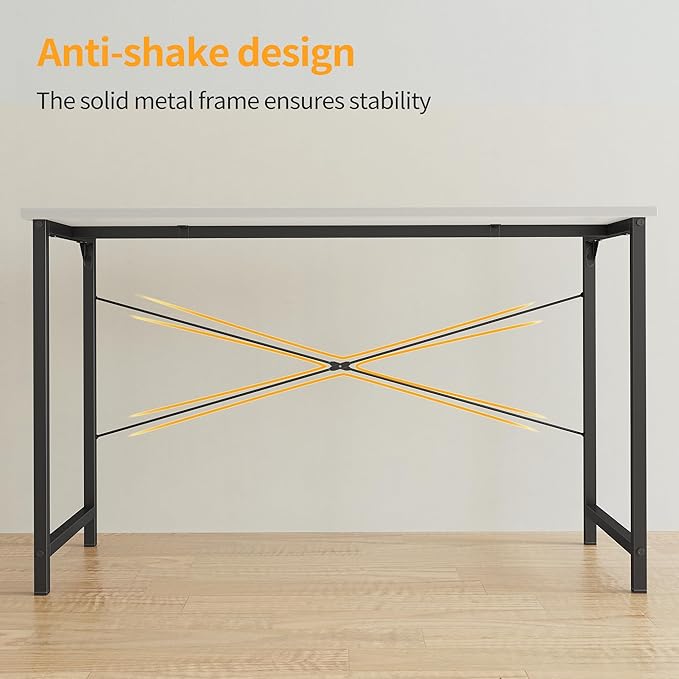 CubiCubi Computer Desk, 32 inch Small Home Office Desk for Small Spaces, Modern Simple Style for Home, Office, Study, Writing, White - LeafyLoom