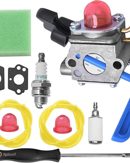 C1U-W46 Carburetor Kit Replacement for Husqvarna FB25 Handheld Blower For Weedeater FB25 FB-25 Blower for Zama C1U-W51B Carb - LeafyLoom