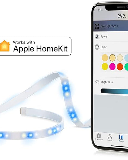 Eve Light Strip - Apple HomeKit Smart Home LED Lights Strip, Full Color Spectrum and White, 1800 Lumens Eve