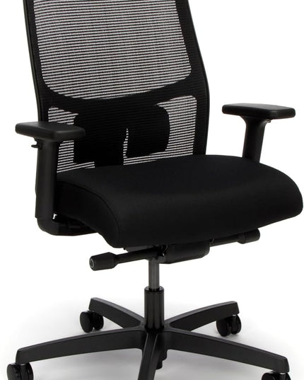 HON Ignition 2.0 Ergonomic Office Chair - Adjustable Tilt, Swivel Wheels, Comfortable for Long Hours - Home Office Desk Chair - LeafyLoom