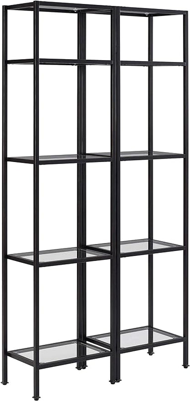Crosley Furniture Aimee 2-Piece Narrow Etagere Set, Oil-Rubbed Bronze - LeafyLoom