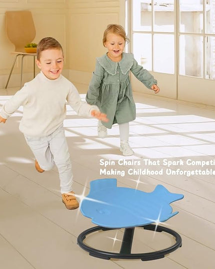 Sensory Spinning Chair for Kids Autism, Kids Swivel Chair Sensory Autism, Sit and Spin for Kids, Therapy Centers Sensory Room Items - LeafyLoom