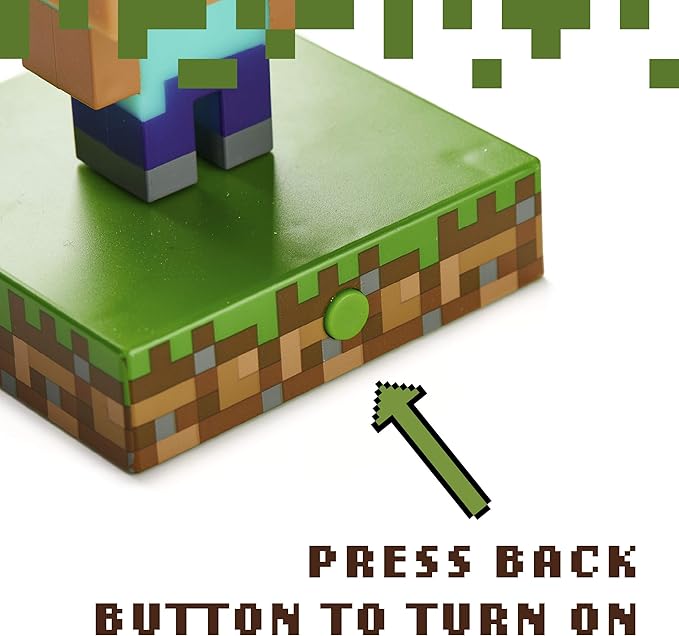 Paladone Minecraft Steve Icon Light Collectible Figure | Officially Licensed Minecraft Bedroom Decor - LeafyLoom