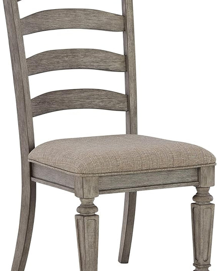 Signature Design by Ashley Lodenbay Classic Farmhouse Weathered Dining Chair, Set of 2, Antique Gray - LeafyLoom