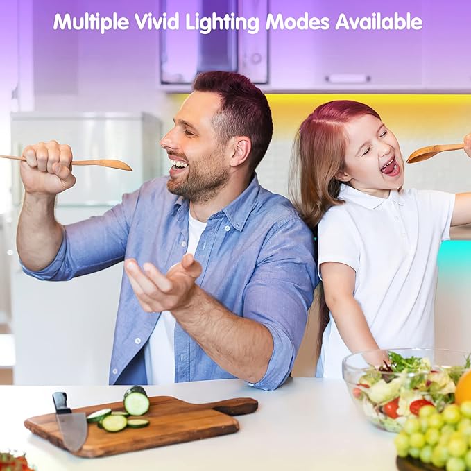 smareal 50ft Led Lights for Bedroom, Led Strip Lights Color Changing Led Lights with 44 Key IR Remote, Led Light Strips for Bedroom Party Home Decoration SmarealLEDStripLights