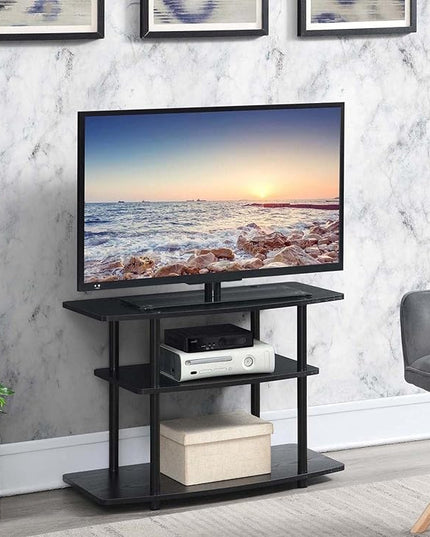 Convenience Concepts Designs2Go 3 Tier TV Stand, 31.5", Black/Black - LeafyLoom