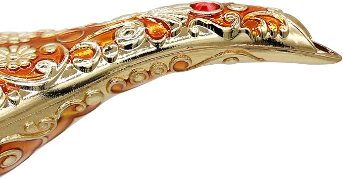 Classic Vintage Rare Legend Aladdin Magic Genie Costume Lamp Home Table Decoration & Gift, Orange - LeafyLoom