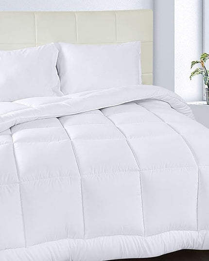 Utopia Bedding Queen Size Comforter Set with 2 Pillow Shams, Bedding Comforter Sets, Down Alternative White Comforter, Soft and Comfortable, Machine Washable (Pack of 4) - LeafyLoom